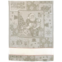 STROFINACCIO JACQ. NATALE CON FASCIA TELA AIDA CM.50x70 3 PEZZI